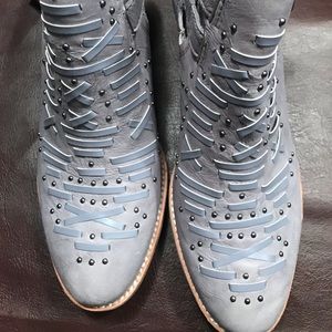 Cat lilac/ grey booties brand new size 8